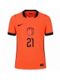 Moške Nogometnih dresov Nizozemska Frenkie de Jong #21 Domači SP 2026 Kratki rokavi Moške Nogometnih dresov Nizozemska Frenkie de Jong #21 Domači SP 2026 Kratki rokavi